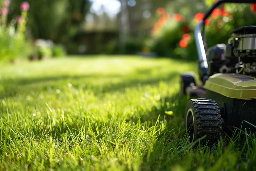 lawn mowing set